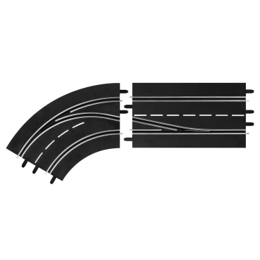 EXTENSÃO TROCA DE FAIXA CURVA PARA ESQUERDA PARA AUTORAMA CARRERA DIGITAL 1/24 E 1/32 20030362